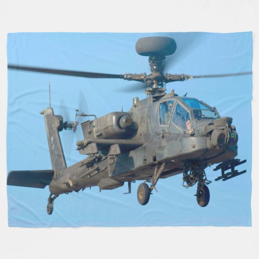 AH-64E APACHE GUARDIAN FLEECE DEKEN (Voorkant (Horizontaal))