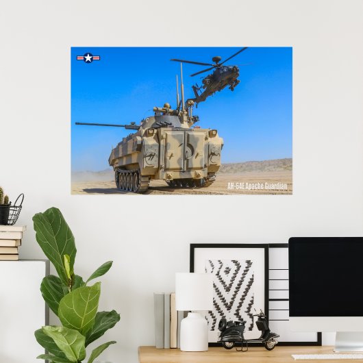 AH-64E APACHE GUARDIAN POSTER (Thuiskantoor)