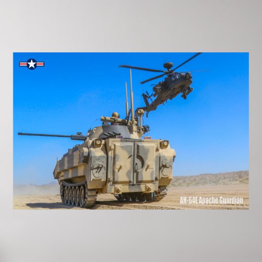 AH-64E APACHE GUARDIAN POSTER (Voorkant)