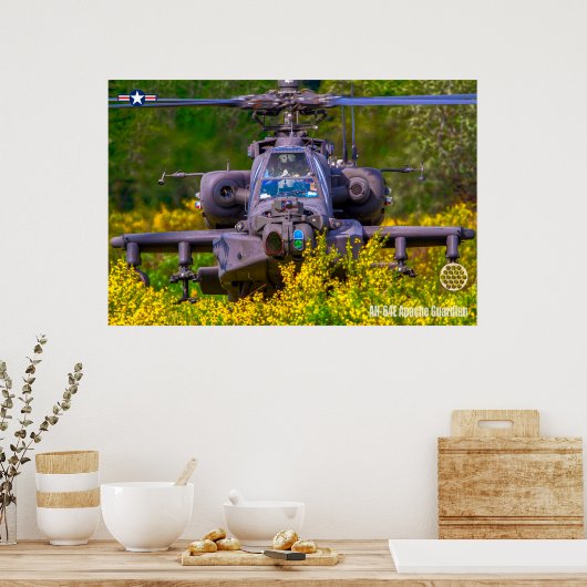 AH-64E APACHE GUARDIAN POSTER (Keuken)