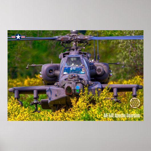 AH-64E APACHE GUARDIAN POSTER (Voorkant)