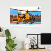 AH-64E APACHE GUARDIAN POSTER (Thuiskantoor)