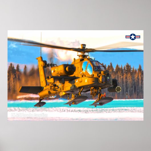 AH-64E APACHE GUARDIAN POSTER (Voorkant)