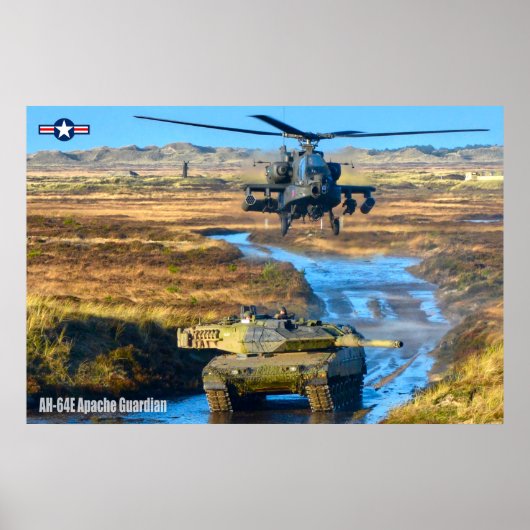 AH-64E APACHE GUARDIAN POSTER (Voorkant)