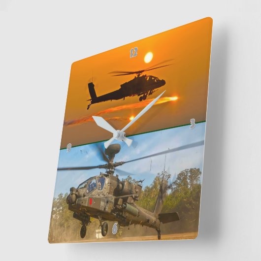 AH-64E APACHE GUARDIAN VIERKANTE KLOK (Hoek)