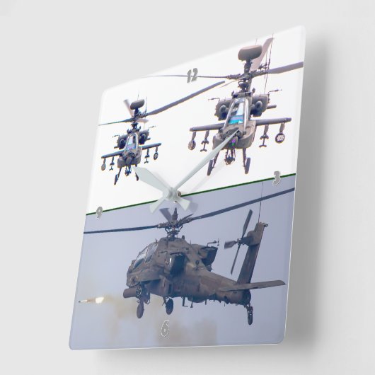 AH-64E APACHE GUARDIAN VIERKANTE KLOK (Hoek)