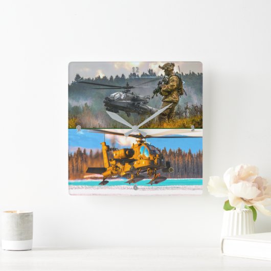 AH-64E APACHE GUARDIAN VIERKANTE KLOK (Huis)