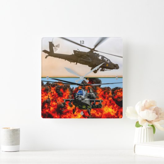 AH-64E APACHE GUARDIAN VIERKANTE KLOK (Huis)