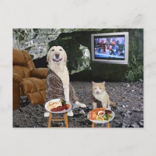 Ah! Alles smaakt beter in de grot van het man. Briefkaart