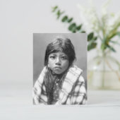 Ah Chee Lo (Native American Girl) Briefkaart (Staand voorkant)