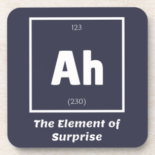 Ah Element of Surprise Chemistry Science Funny Bier Onderzetter