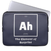 Ah Element of Surprise Chemistry Science Funny Laptop Sleeve (Voorkant)