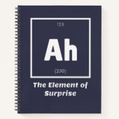 Ah Element of Surprise Chemistry Science Funny Notitieboek (Voorkant)