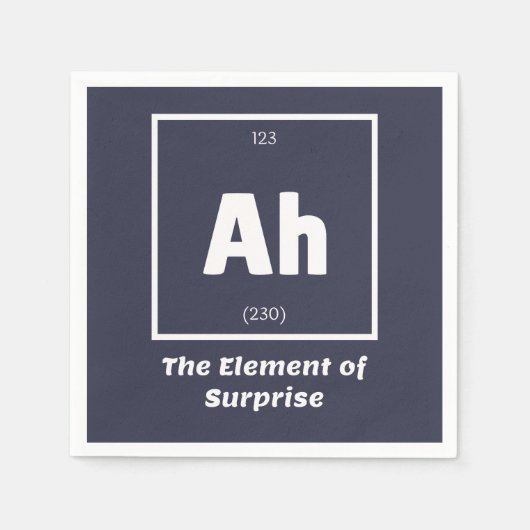Ah Element of Surprise Chemistry Science Funny Servet (Voorkant)