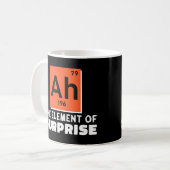 Ah Element Van Verrassing Chemie Grappige Student  Koffiemok (Voorkant links)