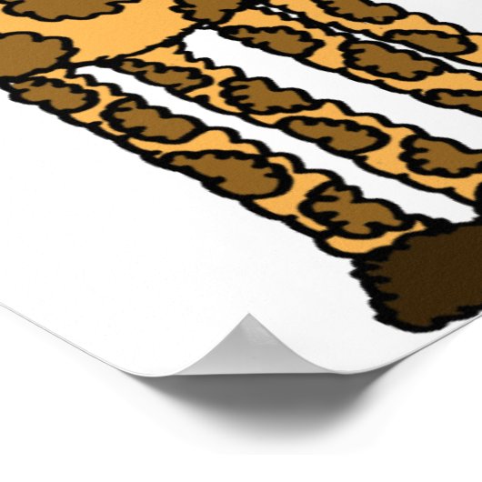 AH-Funky Giraffe Poster (Hoek)