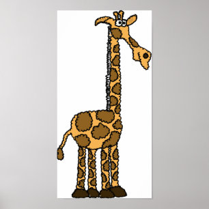 AH-Funky Giraffe Poster