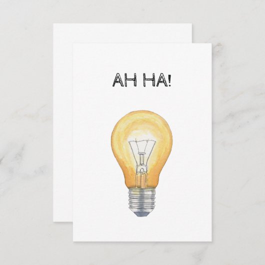 Ah Ha! Bedankkaart (Voorkant / Achterkant)