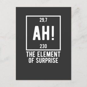 Ah! Het element "Surprise Funny Chemistry T-Shir" Briefkaart