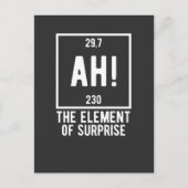 Ah! Het element "Surprise Funny Chemistry T-Shir" Briefkaart (Voorkant)