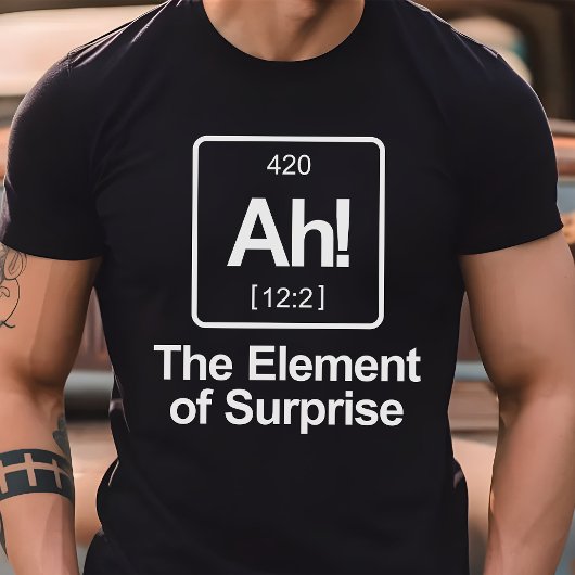 Ah! Het element van de periodieke tabel van de ond T-shirt
