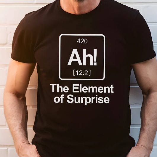 Ah! Het element van de periodieke tabel van de ond T-shirt