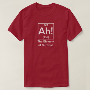 Ah! Het element van de schenkingschemie bij ondern T-shirt