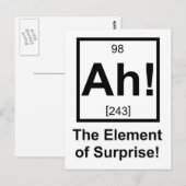 Ah het Element van Symbool van het Element van de Briefkaart (Voorkant / Achterkant)