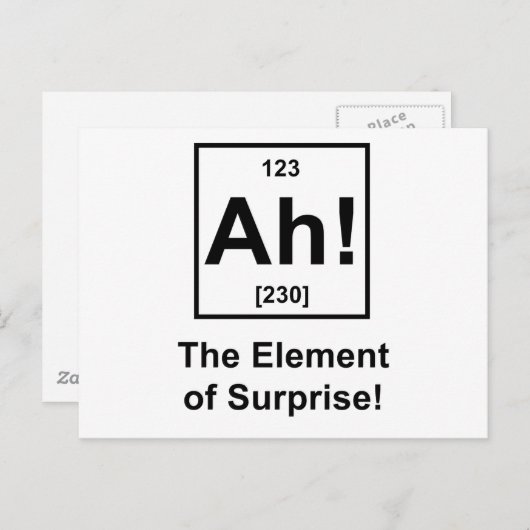 Ah! Het element van verbazing Briefkaart (Voorkant / Achterkant)