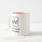 Ah! Het element van verbazing Tweekleurige Koffiemok (Voorkant links)