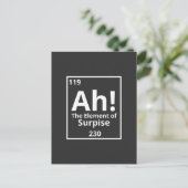 ah het element van verrassend grappig periodiek sy briefkaart (Staand voorkant)