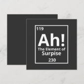 ah het element van verrassend grappig periodiek sy kaart (Voorkant / Achterkant)