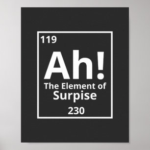 ah het element van verrassend grappig periodiek sy poster