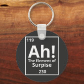 ah het element van verrassend grappig periodiek sy sleutelhanger (Voorkant)