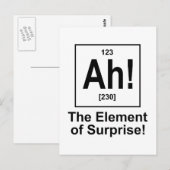 Ah! Het element van verrassing. Briefkaart (Voorkant / Achterkant)