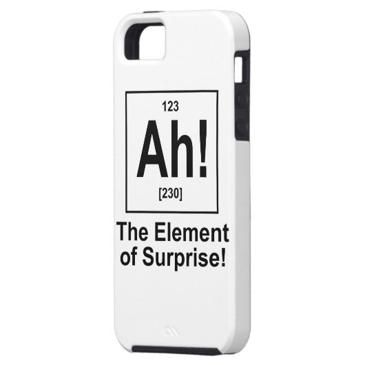 Ah! Het element van verrassing. Case-Mate iPhone Case (Achterkant Links)