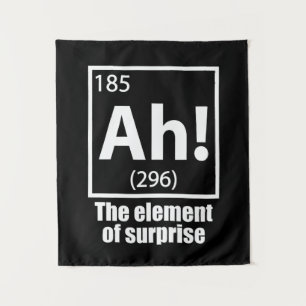 Ah! Het Element van Verrassing Grappige Chemie Gra Wandkleed