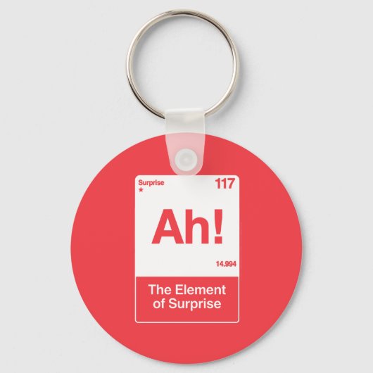 Ah Het Element Van Verrassing - Grappige Chemie  Sleutelhanger (Voorkant)