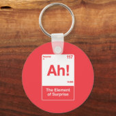 Ah Het Element Van Verrassing - Grappige Chemie  Sleutelhanger (Voorkant)