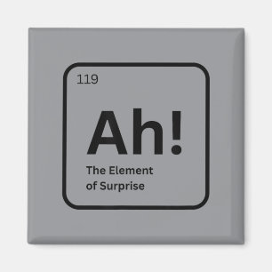 Ah Het Element Van Verrassing Grappige Chemie Wete Magneet