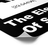 Ah! Het element van verrassing Poster (Hoek)