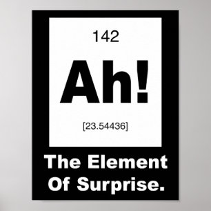 Ah! Het element van verrassing Poster
