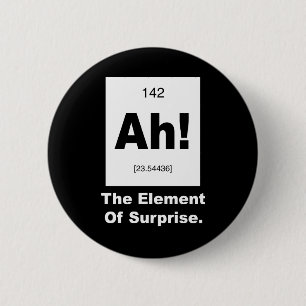 Ah! Het element van verrassing Ronde Button 5,7 Cm
