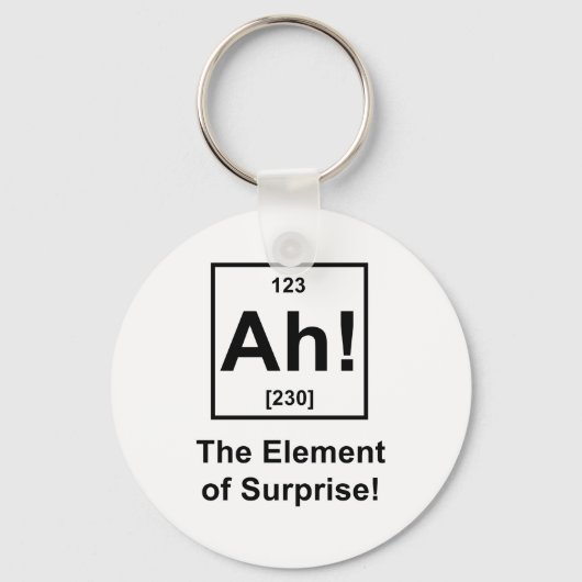 Ah! Het Element van Verrassing Sleutelhanger (Voorkant)