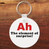 Ah het element van verrassing sleutelhanger (Voorkant)