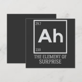 Ah het element van verrassingen kaart (Voorkant / Achterkant)