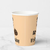 AH &%# Het is maandag Paper Cup Papieren Bekers (Rechts)