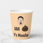 AH &%# Het is maandag Paper Cup Papieren Bekers (Voorkant)
