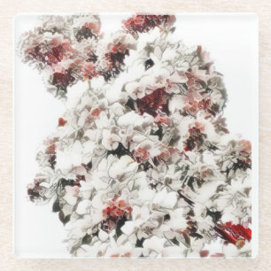 Ah, lente glazen onderzetter