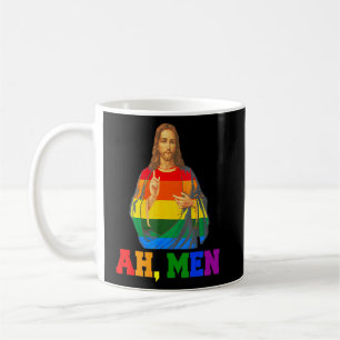 Ah Mannen Christelijk Lgbt Gay Pride Rainbow Flag  Koffiemok